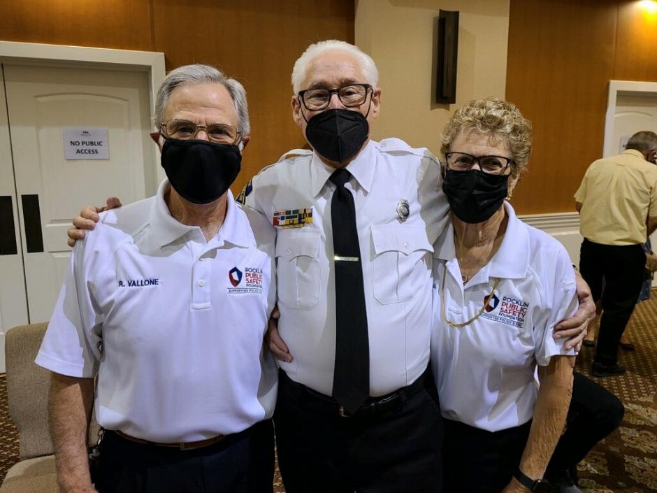 Image of Stuart Lehman and two other Rocklin Police Volunteers